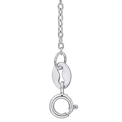 Stella Grace Sterling Silver 1/3 Carat T.W. Lab-Created Moissanite Lariat Necklace