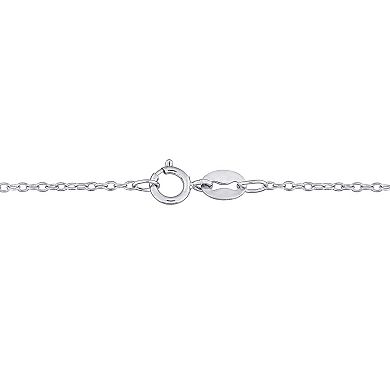 Stella Grace Sterling Silver 1/3 Carat T.W. Lab-Created Moissanite Lariat Necklace
