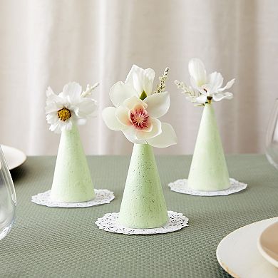 24 Pack Foam Cones For Crafts, Handmade Gnomes, Trees (2 X 4 In, White)