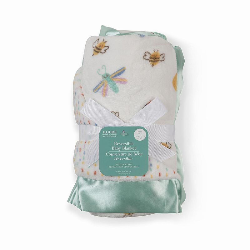 JuJuBe x Studio Oh! Reversible Baby Blanket, Love Bug