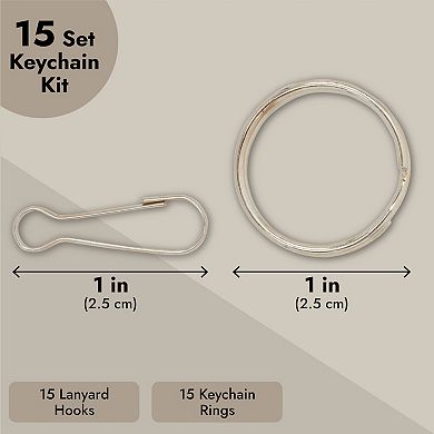 31 Colors Lanyard Gimp String Boondoggle Kit For 15 Keychains, 40 Ft Each