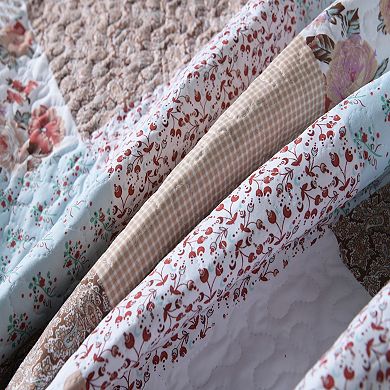 Marcielo 3 Piece Printed Floral Quilt Bedspread Set Bedding Coverlet Set