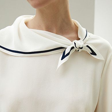 Lilysilk Nautical Collar Silk Shirt For Women