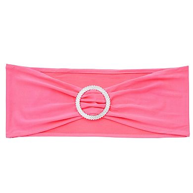 Pink Chair Sashes For Wedding, Fits 13.5- To 16.5-inch Chair Backs (50 Pack)