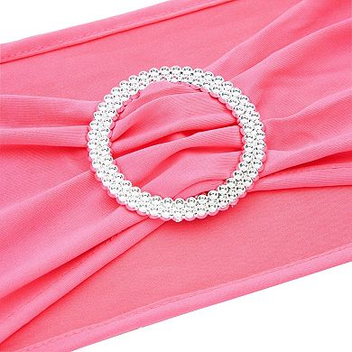Pink Chair Sashes For Wedding, Fits 13.5- To 16.5-inch Chair Backs (50 Pack)