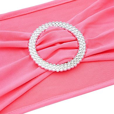 Pink Chair Sashes For Wedding, Fits 13.5- To 16.5-inch Chair Backs (50 Pack)