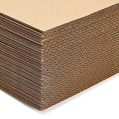 50-pack Corrugated Cardboard Rectangles, 9x12 Flat Inserts For Crafts, 2mm Thick