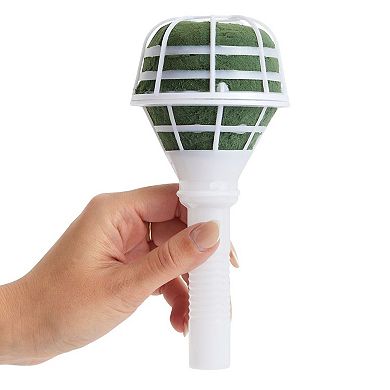 6-pack Flower Bouquet Holder With Handle For Wedding Decorations, 3.2x7 In