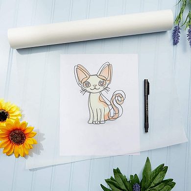 White Tracing Paper Roll For Art And Diy Crafts (17 Inches X 50 Yards)