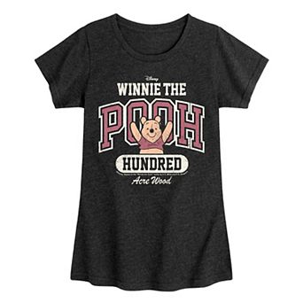 Disney's Winnie The Pooh Girls 7-16 Collegiate Graphic Tee