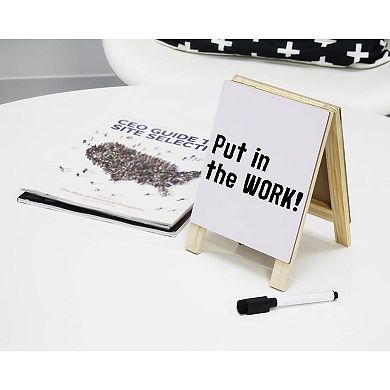 Juvale Double Sided Chalkboard Stand And Dry Erase Sign - Dual Tabletop Easel