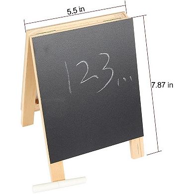 Juvale Double Sided Chalkboard Stand And Dry Erase Sign - Dual Tabletop Easel