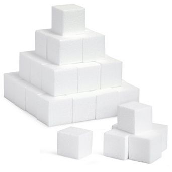36 Pack Blank Foam Cubes And Square Blocks For Arts And Crafts, 2 X 2 X 2 in