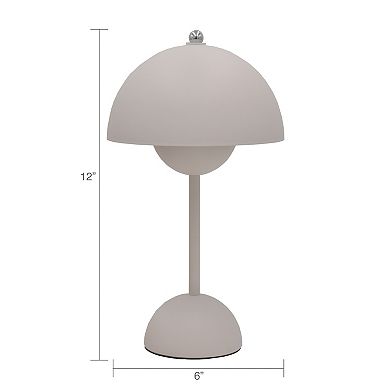 Belle Maison Cordless Mushroom Touch Lamp