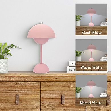 Belle Maison Cordless Mushroom Touch Lamp