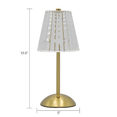 Belle Maison Cordless Metallic LED Touch Lamp