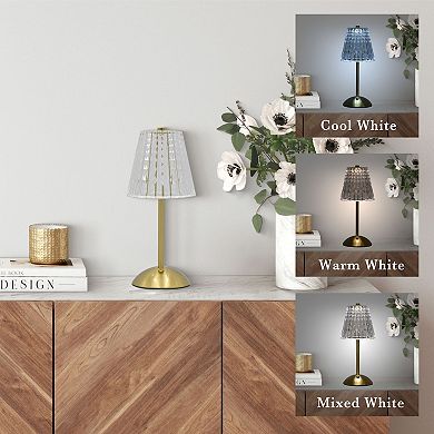 Belle Maison Cordless Metallic LED Touch Lamp