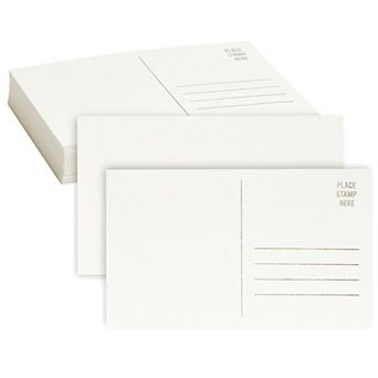 50 Pack 4x6" Blank Mailable Postcards, Watercolor Painting Paper Cards For Diy