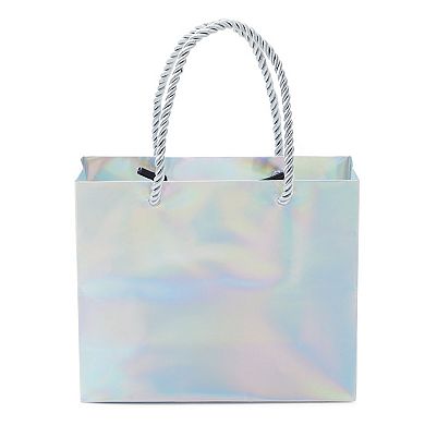 24 Pack Mini Gift Bags With Handles, Small Reusable Metallic Paper Bag 6x5 X2.5"