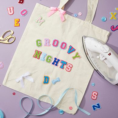 62 Piece Chenille Letter Patches, Alphabet Patches For Arts & Crafts, 1.4x1.3"