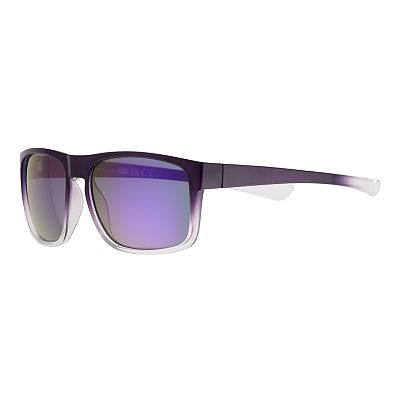 Men s Cali Blue Plastic Way With Purple Mirror Lens Sunglasses