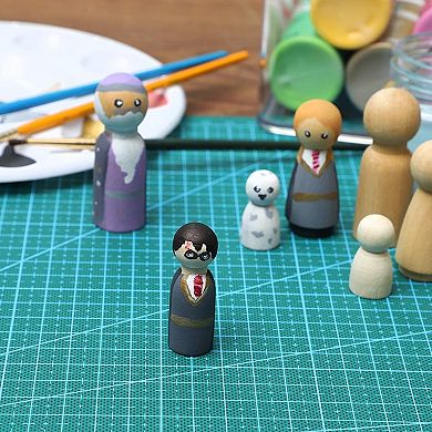 50 Pcs Unfinished Wooden Peg Doll Bodies Figures For Painting Diy Art Craft 1.8"