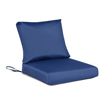 Aoodor Outdoor Chair Cushions Set, 25"x25", Water Resistant Outdoor Deep Seat Cushions