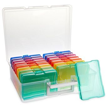 16 Craft Organizers And Storage Cases For 4x6 Inch Pictures W/ Photo Storage Box