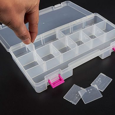 13 Compartment Toolbox Portable Tool Organizer With Slide Out Containers