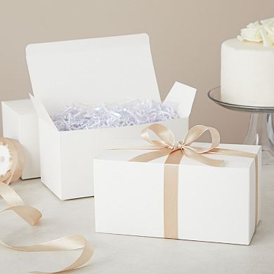 20 Pack Small White Gift Boxes With Lids For Wrapping, 9 X 4.5"