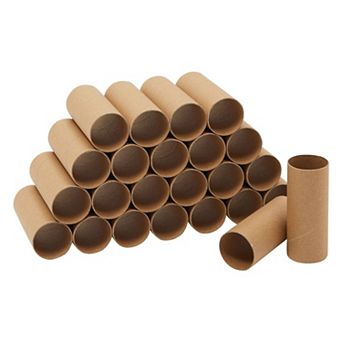 24-pack Diy Paper Tubes For Crafts, Classroom Projects, 1.6x4 in Brown