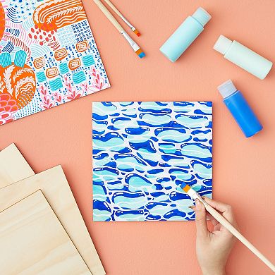 8 Pack Unfinished 8x8 Wood Squares For Diy Crafts, 1/8 Inch Plywood