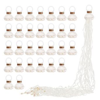 30 Pack No Mess White Throw Streamers For Birthday Party, Wedding, Grand Opening