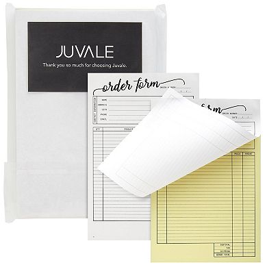 2 Pack Invoice Purchase Order Form Pads, Small Business Supplies, 5.5 X 8.5 In