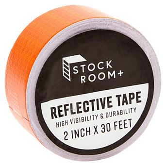 Neon Orange Reflective Tape - 2 in X 30 Ft Outdoor Reflector Safety Roll