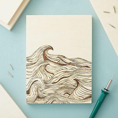 6 Pack Unfinished Wood Canvas Boards For Painting, Deep Cradle 9x12 Panels