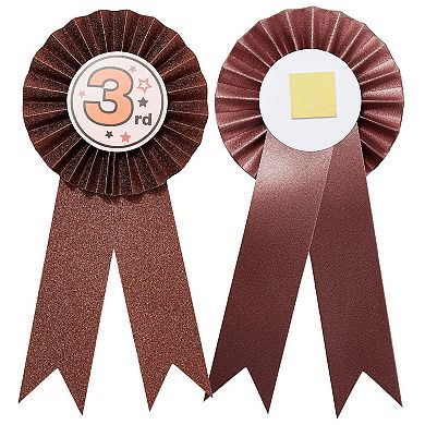 24-pack 1st, 2nd, And 3rd Place Award Ribbons, Gold, Silver, Bronze