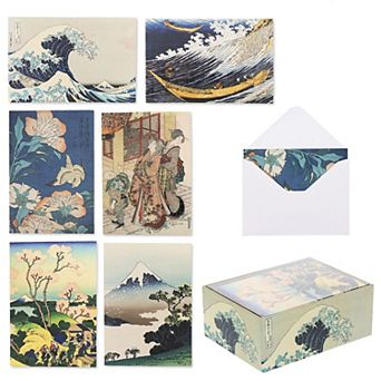 36x Assorted Japanese Hokusai Painting All Occasion Greeting Cards W/ Envelopes