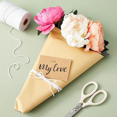 100 Count Mini Gift Card Envelopes, Kraft Paper Envelopes, Brown, 4.1 X 2.75 In