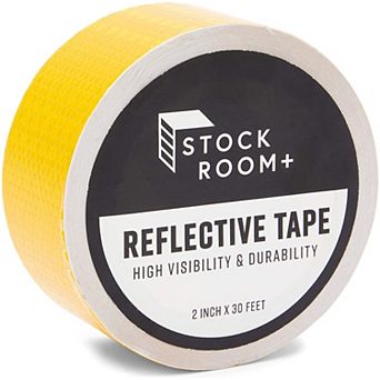 Yellow Reflective Tape - 2 in X 30 Ft Outdoor Reflector Safety Roll For Trailers