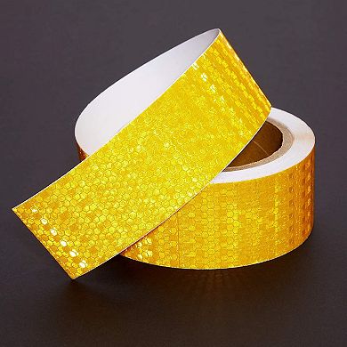 Yellow Reflective Tape - 2 In X 30 Ft Outdoor Reflector Safety Roll For Trailers