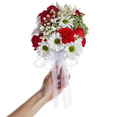 Foam Wedding Bouquet Holder For Fresh, Artificial Flower Arrangements, 3 X 7 In