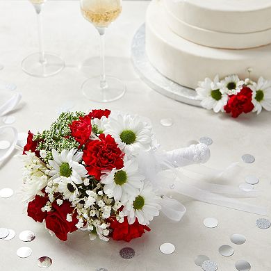 Foam Wedding Bouquet Holder For Fresh, Artificial Flower Arrangements, 3 X 7 In