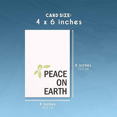 48 Pack Merry Christmas Greeting Cards With Envelopes, 6 Holiday Designs, 4x6