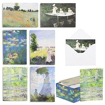 36x Assorted Monet Painting All Occasion Greeting Cards W/ Envelopes