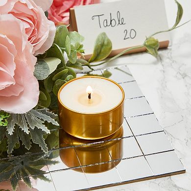 120 Pcs Mini Square Mirror Tiles 1" For Arts And Crafts Supplies Wall Room Décor