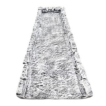 White Slate Stone Rock Cast Aluminum Downspout Gutter 24 in Splash Block