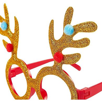 3x Christmas Photo Booth Props Glasses Eyeglasses Xmas Novelty Party Costume