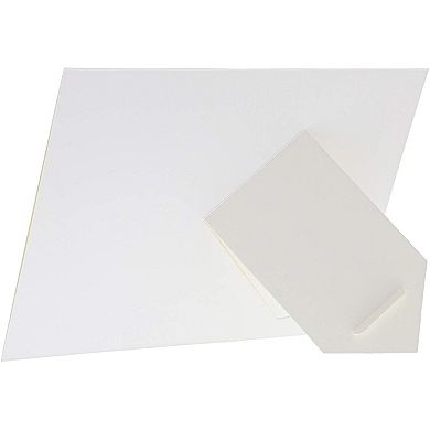 30x Cardboard Photo Picture Frame Easel For Home Decoration (6 X 8 Inch, White)
