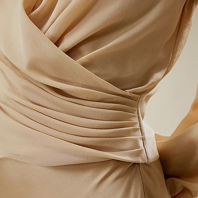 Lilysilk Nipped Waist Crêpe De Chine Silk Blouse For Women